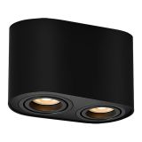 NADGRADNA STROP. SVETILKA RABALUX KOBALD GU10 2X42W ČRNA