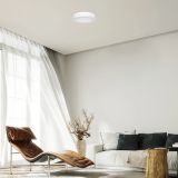 NADGRADNA STROP. SVETILKA RABALUX LAURI 22W BELA OKROGLA