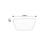 NADGRADNA STROP. SVETILKA RABALUX LUCAS 12W BELA