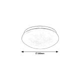 NADGRADNA STROP. SVETILKA RABALUX LUCAS 12W BELA ZVEZDAST EFEKT