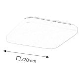 NADGRADNA STROP. SVETILKA RABALUX ROB KVADRATNA 32W BELA