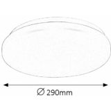 NADGRADNA STROP. SVETILKA RABALUX ROB OKROGLA 20W BELA