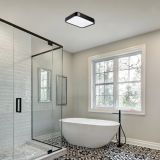 NADGRADNA STROP. SVETILKA RABALUX SAMIRA 18W KVADRATNA ČRNA