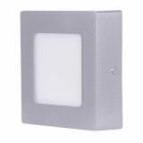 LED PANEL EMOS 6W NW SREBRNI, KVADRATNI NADGRADNI