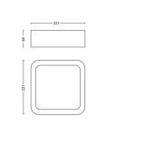 NADGRADNA STROP. SVETILKA PHILIPS CANIS 1X13W LED 59712/31/16 BELA