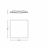 NADGRADNA STROP. SVETILKA PHILIPS TIDES 1X40W 2GX13 32615/31/16 BELA