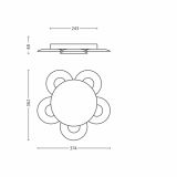 NADGRADNA STROP. SVETILKA PHILIPS VAGA 6X2.5W LED 40970/48/16 ALUMINIJ