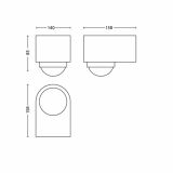 NADGRADNI SENZOR 17266/30/16 BLUESKY 2V1 360° ČRN SENZOR