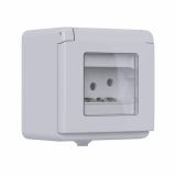 NADOMETNA VTIČNICA ELEKTROMATERIAL 5 POLNA TRIFAZNA SIVA, IP44