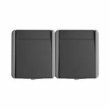 NADOMETNA VTIČNICA FONTANA VARNOSTNA DVOJNA S POKROV SIVA, VIJAČNA, IP44, HORI