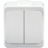 NADOMETNO STIKALO SMART SERIJSKO, BELO IP44