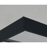 NADSTREŠEK NAD VRATI PALRAM CANOPY SOPHIA 1600 SIVA 160X95X17