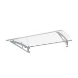 NADSTREŠEK NAD VRATI ARTENS NEVA KOMPLET NADSTREŠEK 150X90CM KOVINSKI SREBRN