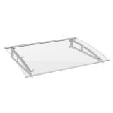 NADSTREŠEK NAD VRATI ARTENS NEVA KOMPLET NADSTREŠEK 150X90CM KOVINSKI SREBRN