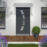 NADSTREŠEK NAD VRATI ARTENS NEVA KOMPLET NADSTREŠEK 150X90CM KOVINSKI SREBRN