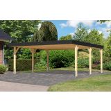 NADSTREŠEK ZA AVTO KARIBU DVOJNI NADSTREŠEK ZA AVTO IZ LEPLJENEGA LESA 1