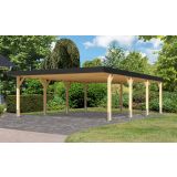 NADSTREŠEK ZA AVTO KARIBU DVOJNI NADSTREŠEK ZA AVTO IZ LEPLJENEGA LESA 2