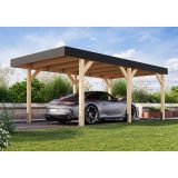 NADSTREŠEK ZA AVTO KARIBU ENOJNI NADSTREŠEK ZA AVTO IZ LEPLJENEGA LESA 1