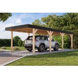 NADSTREŠEK ZA AVTO KARIBU ENOJNI NADSTREŠEK ZA AVTO IZ LEPLJENEGA LESA 2