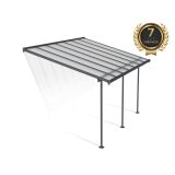 NADSTREŠEK ZA TERASO PALRAM FERIA PATIO COVER 3X4.25 SIVA/TRANSPARENT