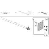 NADSTREŠEK ZA TERASO PALRAM SIERRA, SIVA/TRANSPARENT 2,3X2,3M