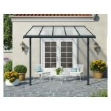 NADSTREŠEK ZA TERASO PALRAM SIERRA, TRANSPARENT SIVA 3X3,05M