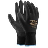 GUMENE ROKAVICE ORGIFOX NAJLON PU ČRNE ŠT.9 V ZAVITKU 12 PAROV