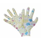 GUMENE ROKAVICE IDEAL-T NAJLON VRTNE LANTANA ŠT.8 ZELENE Z VZORCEM