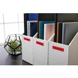 NALEPKE IN TRAKOVI DYMO D1 TRAK 24 MM ČRNA NA RDEČI