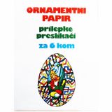 NALEPKE ZA PIRHE BERČON ORNAMENTNI PAPIR IN 6 PRELEPK