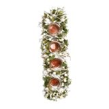 NAMIZNA DEKORACIJA GLOSSTYLE DEKORACIJA ADVENTNA BELA NARAVNA 44X14X9 CM 4 KOZ.