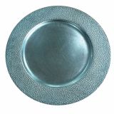 NAMIZNA DEKORACIJA GLOSSTYLE KROŽNIK FI 33 MODRI DEKORATIVNI UMETNA MASA