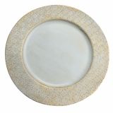 NAMIZNA DEKORACIJA GLOSSTYLE KROŽNIK FI 33 ZLATI /BEŽ IZ UMETNE MASE