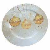 NAMIZNA DEKORACIJA GLOSSTYLE KROŽNIK PRINT FI 33 CM SORTIRANO