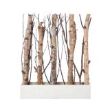 NAMIZNA DEKORACIJA GLOSSTYLE LESENA V PODSTAVKU RJAVE BARVE 40X12X48 CM