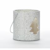 NAMIZNA DEKORACIJA GLOSSTYLE SVEČNIK 11.5X12 CM ZLATE ALI SREBRNE BARVE