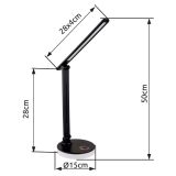 NAMIZNA SVETILKA GLOBO GERALDO RGB CCT ČRNA