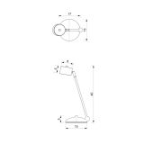 NAMIZNA SVETILKA MILAGRO ARENA BELA/ZLATA 1XGX53 MLP7758