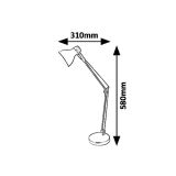 NAMIZNA SVETILKA RABALUX CARTER E14 1X11W BEŽ/RJAVA