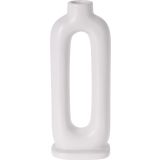 NAMIZNI OKRASEK EH DRŽALO ZA SVEČO KAMNITO OVALNO, BELO 21 CM