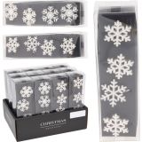 NAMIZNI OKRASEK EH OBROČKI ZA SERVIETE KOV. , SNEŽINKE 4/1 5 CM