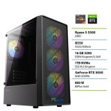 NAMIZNI RAČUNALNIK PC PLUS R5 5500 16GB 1TB RTX5050 GAMER