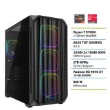 NAMIZNI RAČUNALNIK PC PLUS R7 9700X 32GB 2TB 9070XT GAMER