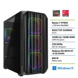 NAMIZNI RAČUNALNIK PC PLUS R7 9700X 32GB 2TB 9070XT W11 GAMER