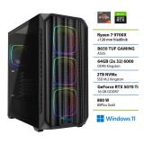 NAMIZNI RAČUNALNIK PC PLUS R79700X 64GB RTX5070TI W11 GAMER 2TB