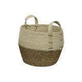 OKRASNA KOŠARA DECORIS NARAVNE BARVE, V 24 CM FI 29 CM