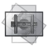 STENSKI NOSILEC ZA ZASLON NEOMOUNTS FIKSNI STENSKI NOSILEC ZA ZASLON 37-75", 50 KG, LED-WR100BLACK