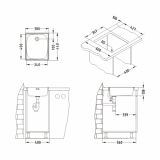 NERJAVNO POMIVALNO KORITO ALVEUS BASIC 10, SATIN 380X440 MM