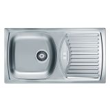 NERJAVNO POMIVALNO KORITO ALVEUS BASIC 150, LEINEN 780X435 MM IZTOK 88.9 MM