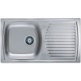 NERJAVNO POMIVALNO KORITO ALVEUS BASIC 170, NAT 780X435 MM IZTOK 88.9 MM